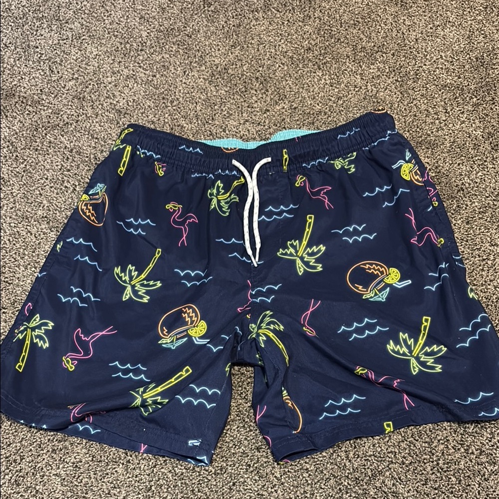 Goodfellow & Co Teal and White Swim Trunks